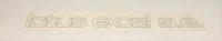 "Lotus Excel SE" Gold Decal