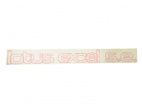 "Lotus Excel SE"  Red Decal